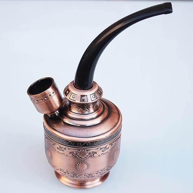 Bronze Copper Metal Cigarette Hookah - Image 2