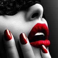 Sexy Red Lips Nails Art Posters - Image 3