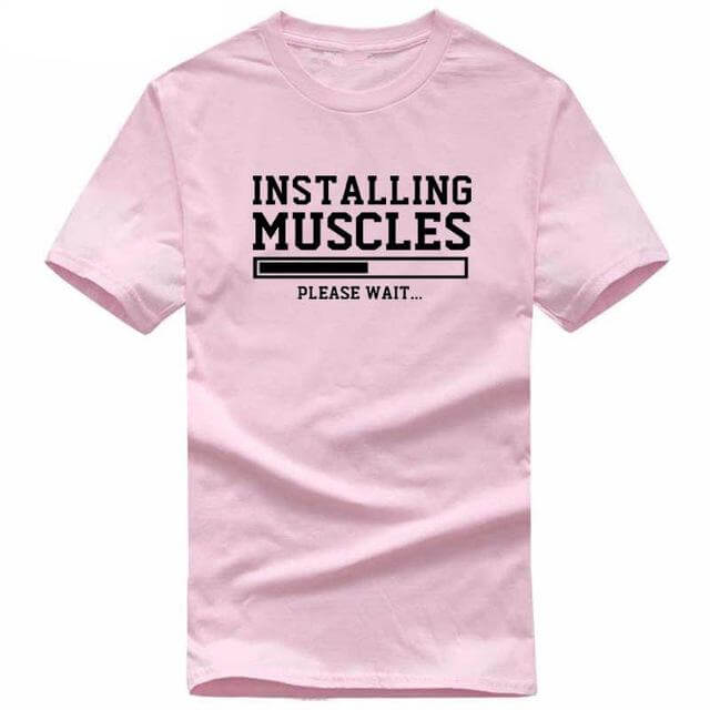 Installing Muscles Funny T-shirt - Image 30