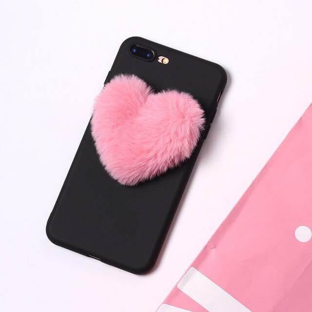 Fluffy Lover Heart Cute Iphone Cases - Image 4