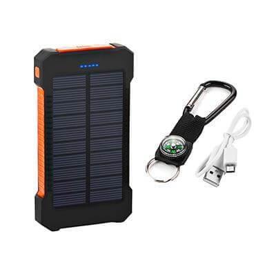 Waterproof 20000mAh Solar Charger PowerBank - Image 1