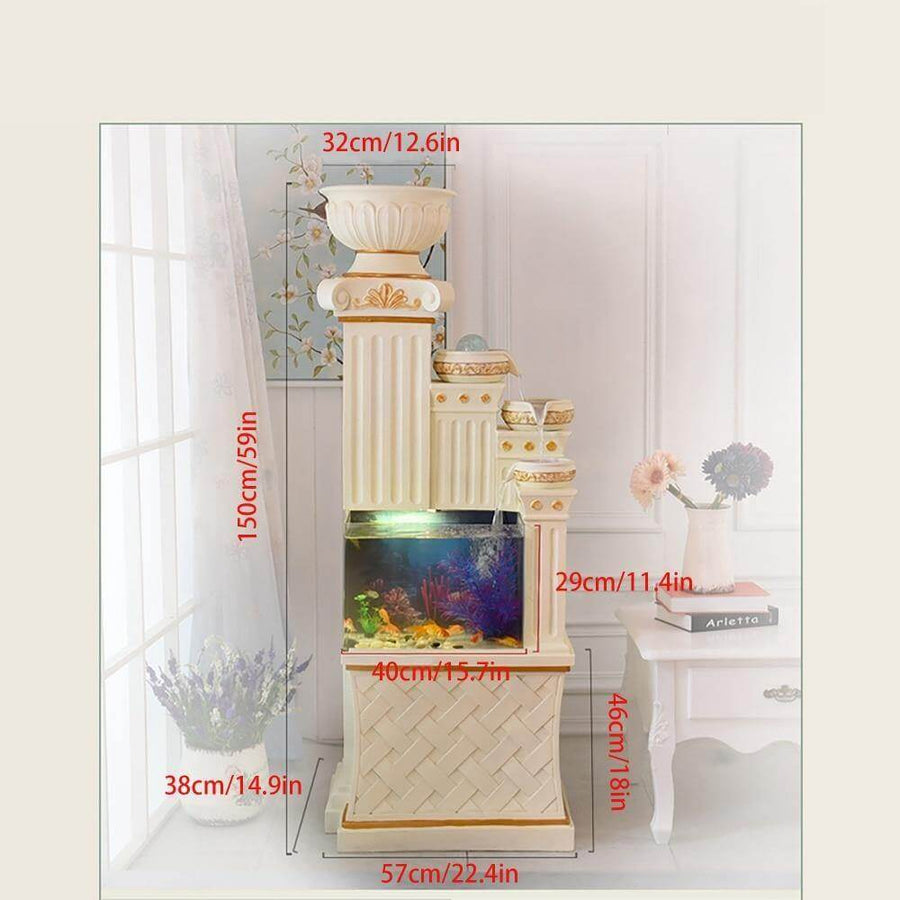 Luxury Roman Style Vintage Aquarium Fish Tank - Image 1