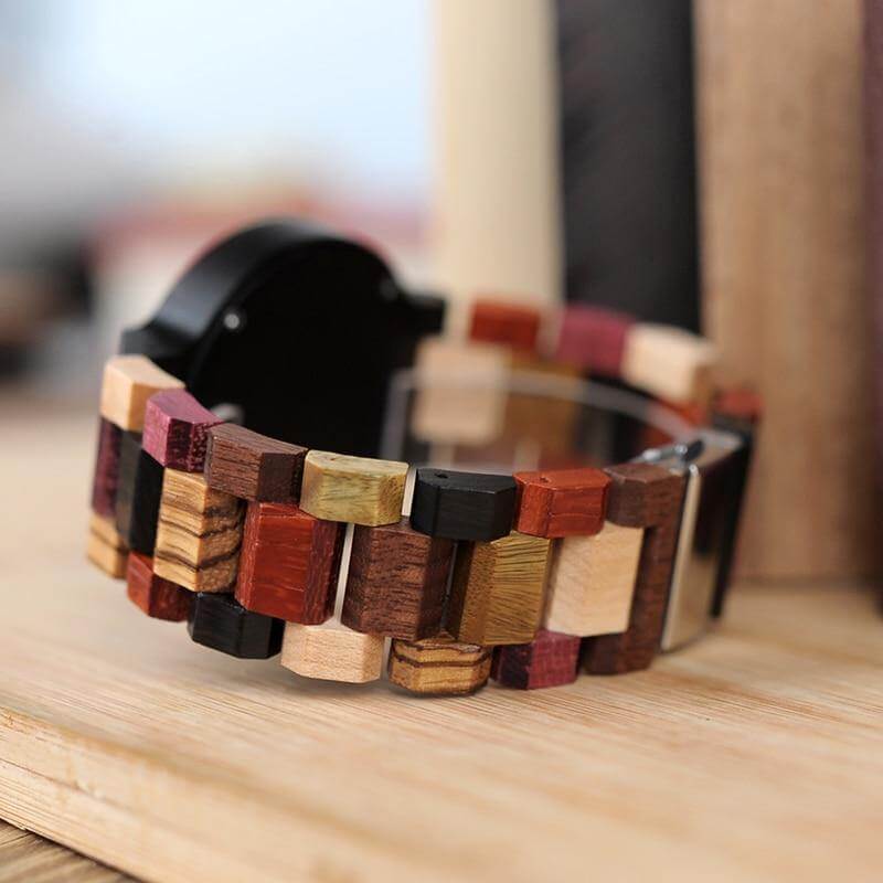 Handmade Wood Colorful Watch - Image 6