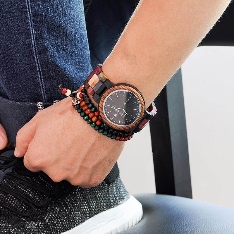 Handmade Wood Colorful Watch - Image 7