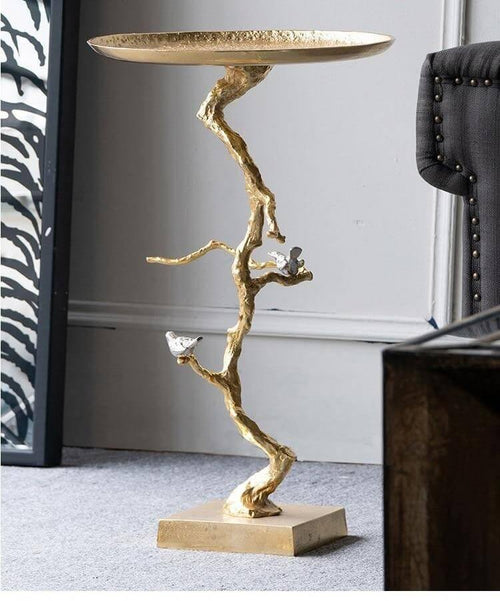 Aluminum Modern Tree Branches Coffee Side Table - Image 0