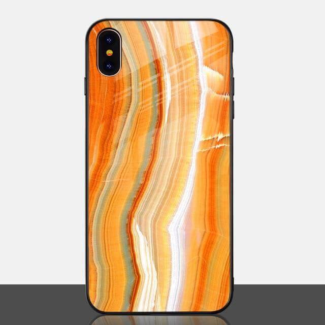 Luxury Marble Glass Agate Soft Edge Iphone Cases - Image 2