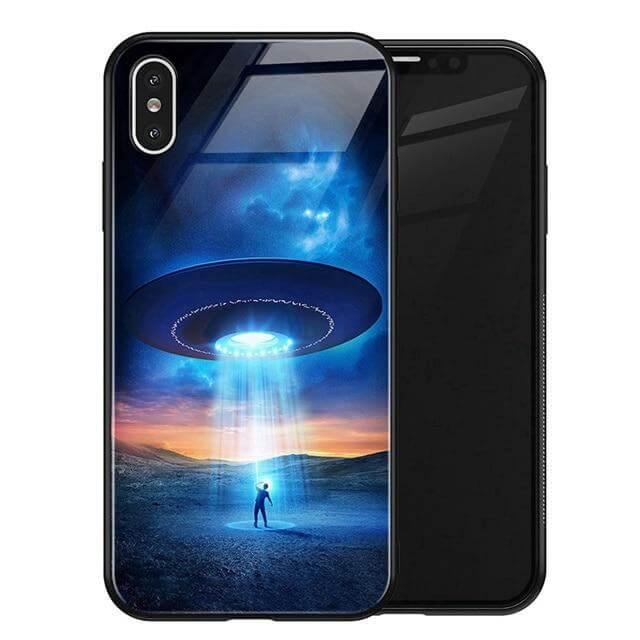 Luxury Space Silicone Glass Anti Slip Iphone Cases - Image 12