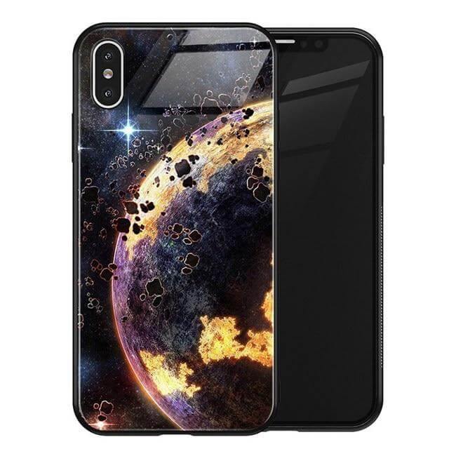Luxury Space Silicone Glass Anti Slip Iphone Cases - Image 21