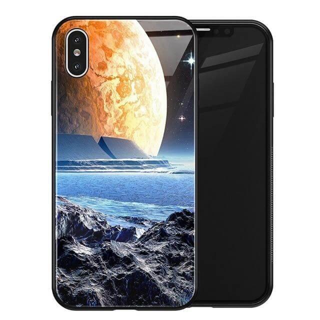 Luxury Space Silicone Glass Anti Slip Iphone Cases - Image 28