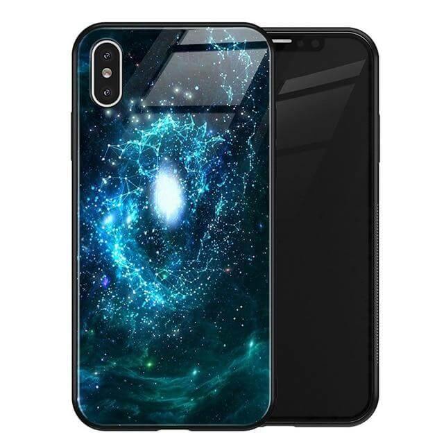 Luxury Space Silicone Glass Anti Slip Iphone Cases - Image 17