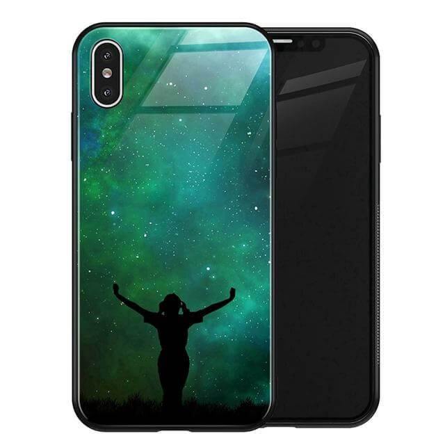 Luxury Space Silicone Glass Anti Slip Iphone Cases - Image 22