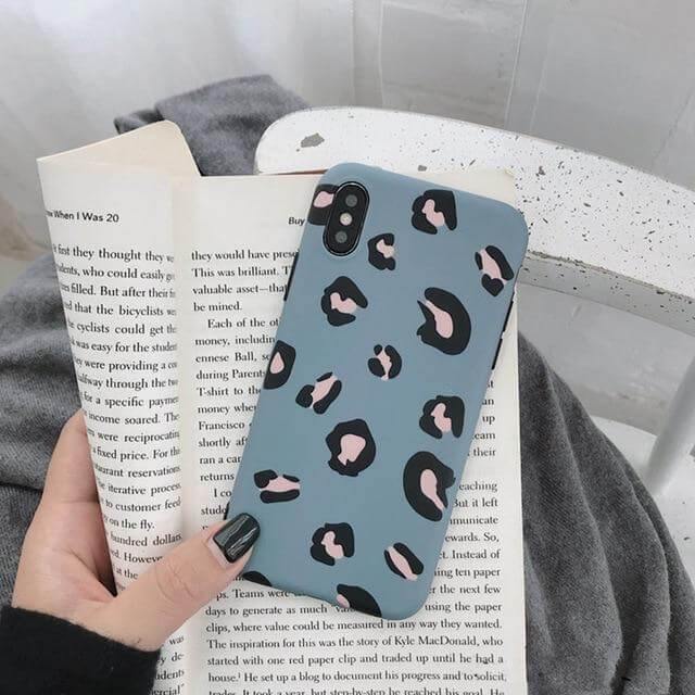 Cute Leopard Design Colorful Soft Iphone Cases - Image 1