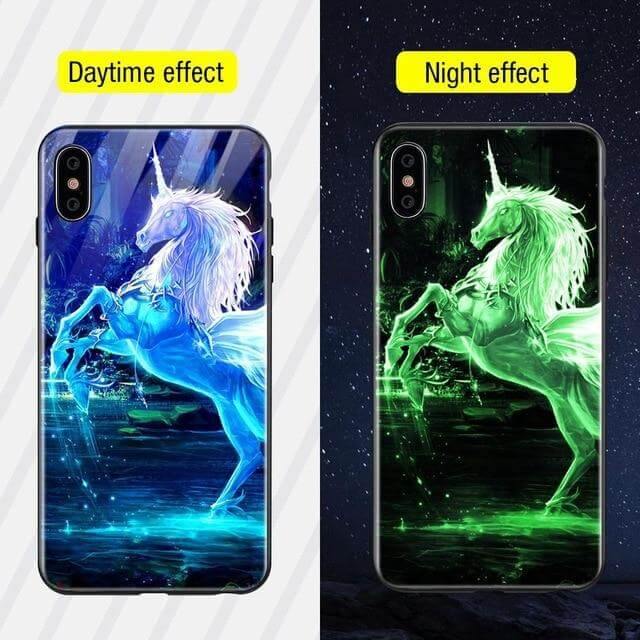 Iphone Luminous Cute Luxury Anti Scratch Glass Case - Image 7