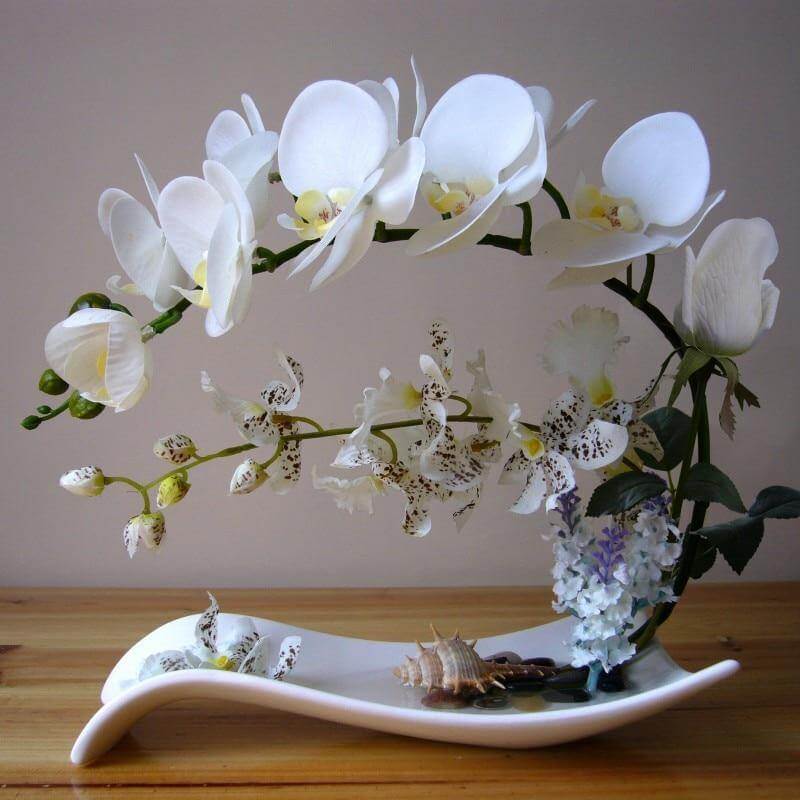 Artificial Butterfly Orchid Flowers Set - Image 0