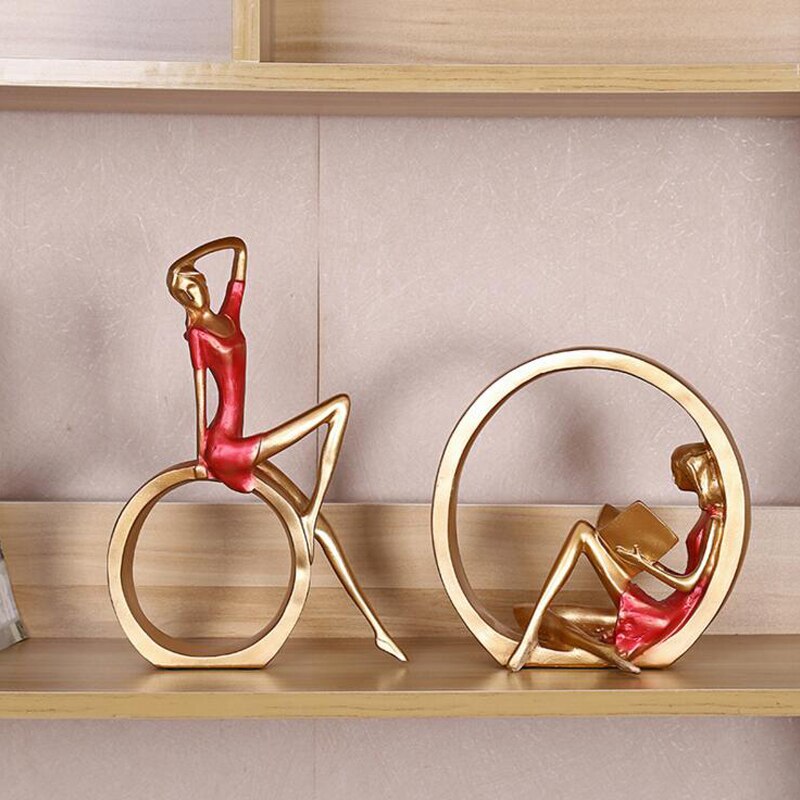 Creative European Miniature Modern Girl Figurines - Image 1