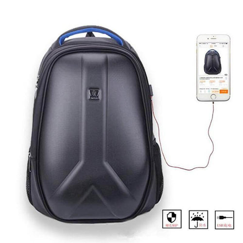 Waterproof Shoulder Vintage Oil Wax Canvas Backpack - Image 0