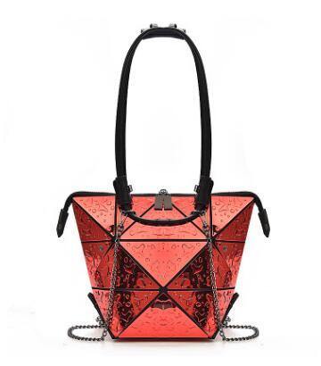 Silver Geometric Women Messenger Bag - Image 2