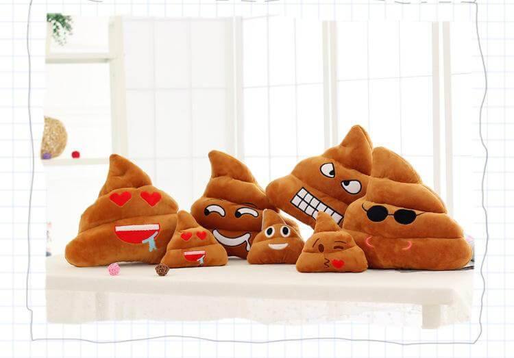 Poop Face Emoji Pillows - Image 1