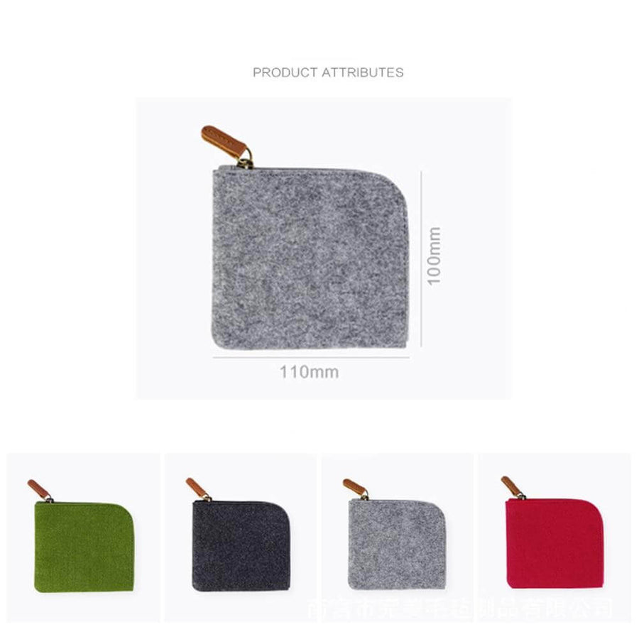 Felt Simple Zip Wallet - Image 4