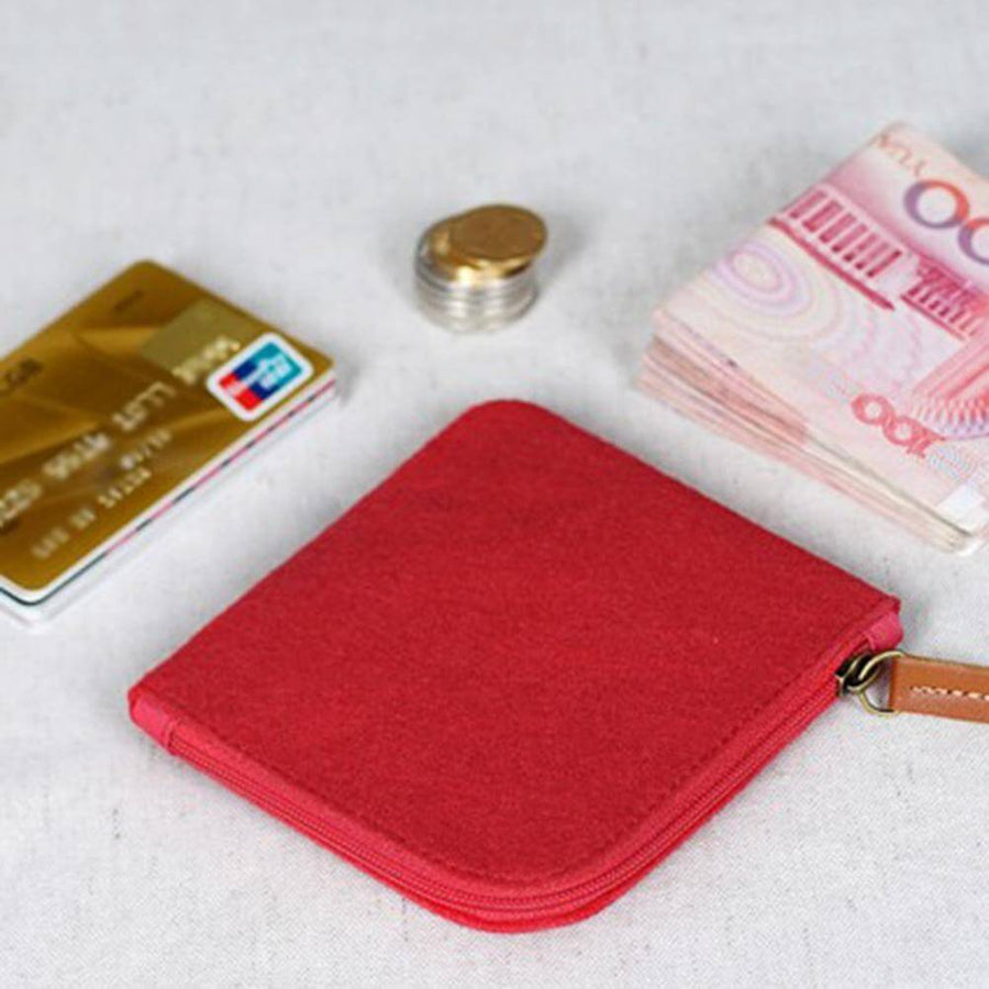 Felt Simple Zip Wallet - Image 1