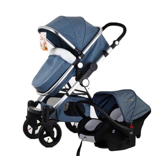 Luxury 3 in 1 Portable Higher Land-scape Carriage Foldable Baby Stroller - Image 3