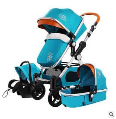 Luxury 3 in 1 Portable Higher Land-scape Carriage Foldable Baby Stroller - Image 10