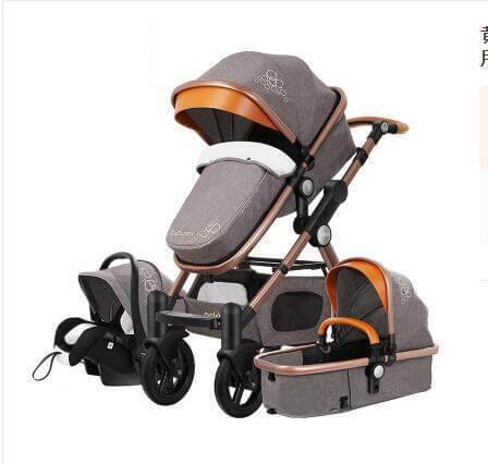 Luxury 3 in 1 Portable Higher Land-scape Carriage Foldable Baby Stroller - Image 7
