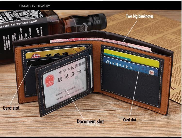 Luxury Slim Leather Men Wallet - Image 1