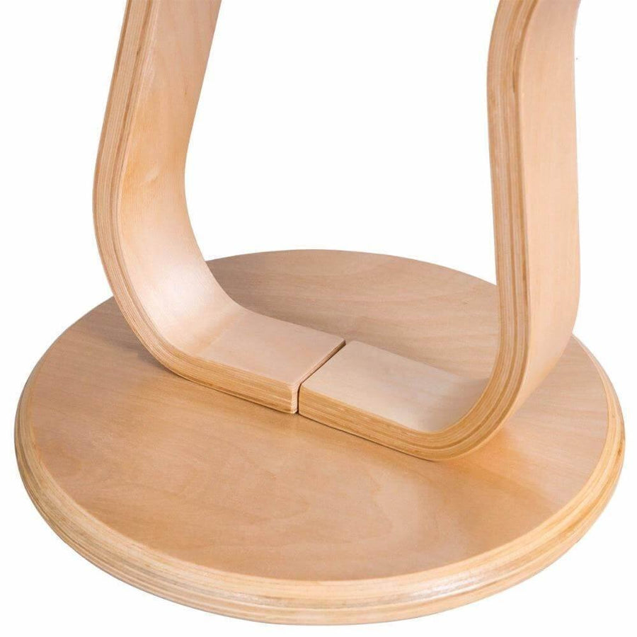 Modern Luxury Bentwood End Accent Table w/Curved Leg - Image 5