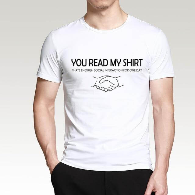 You read my t-shirt Funny T-shirt - Image 1