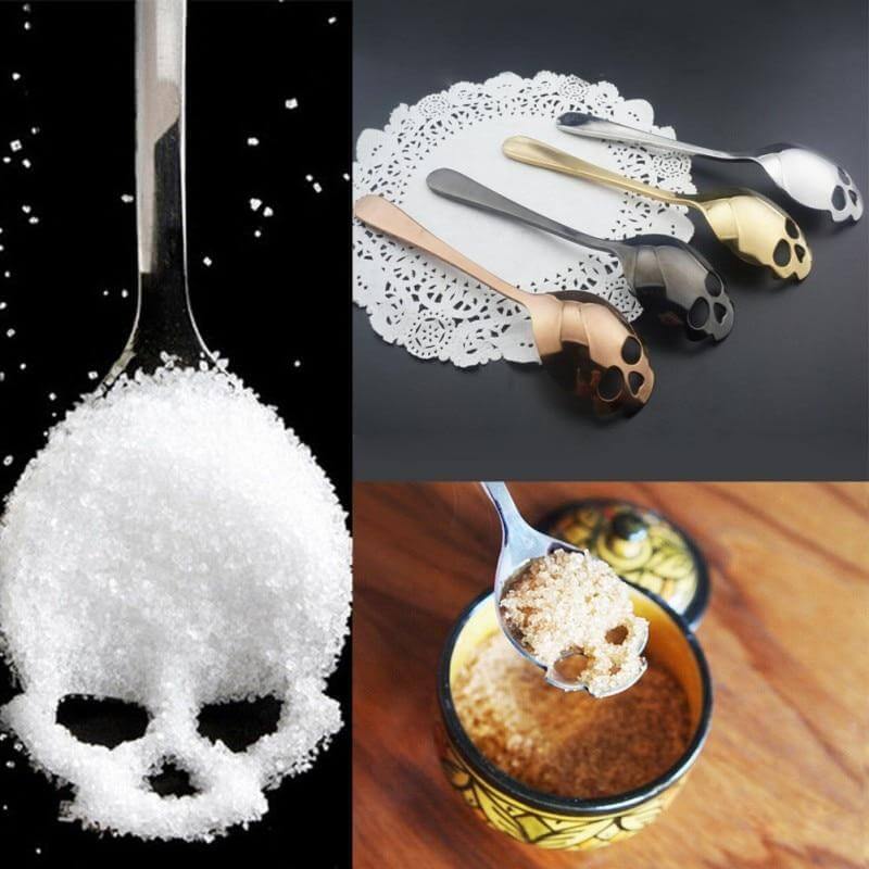 Skull Shaped Stainless Steel Spoon - Image 4
