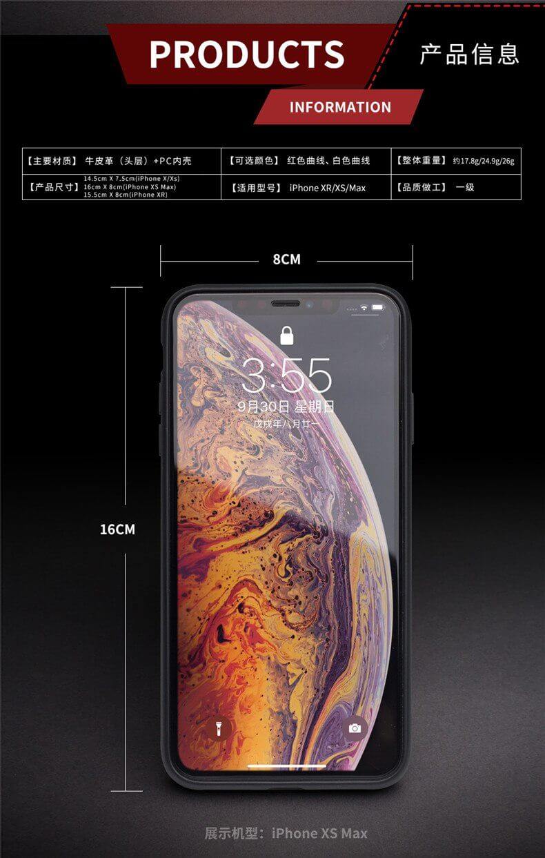 Genuine Leather Full Edge Protect Luxury Iphone Cases - Image 7