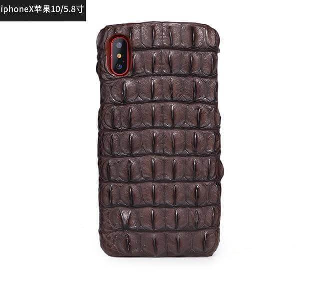 Luxury Natural Crocodile Skin Case for iPhone Models - Image 5