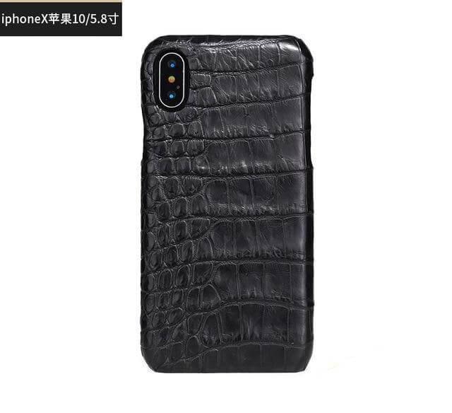 Luxury Natural Crocodile Skin Case for iPhone Models - Image 9