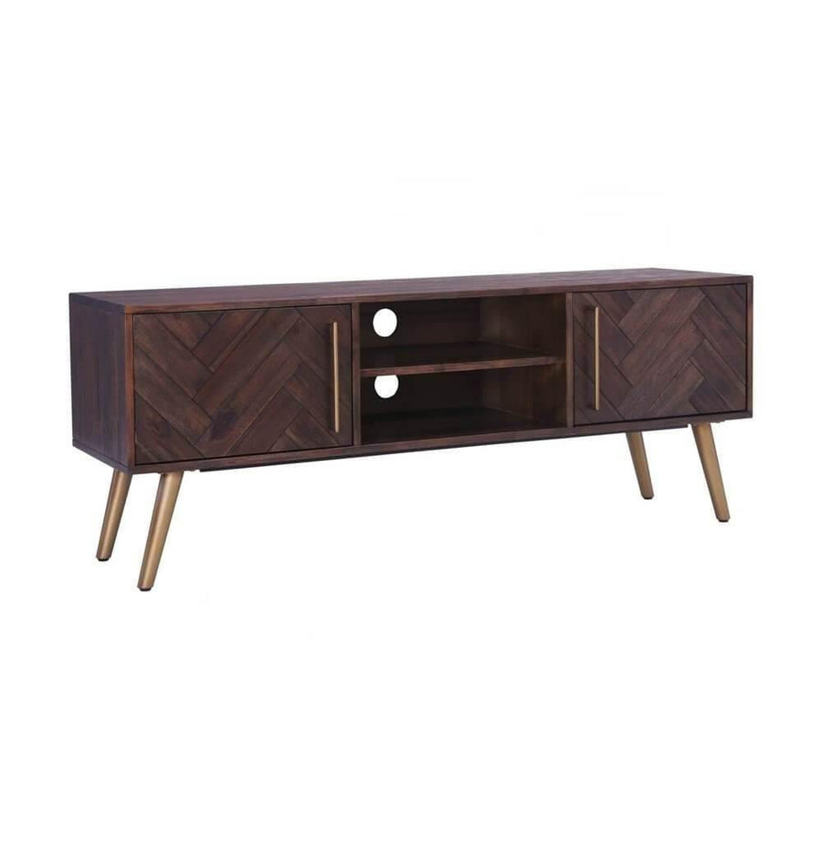 Dark Brown Sivan Media TV Table - Image 1