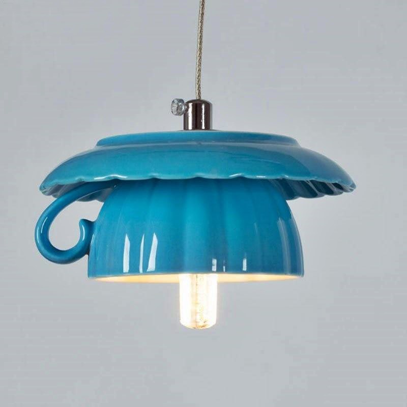 Nordic Ceramic Tea Cup Light - Image 3
