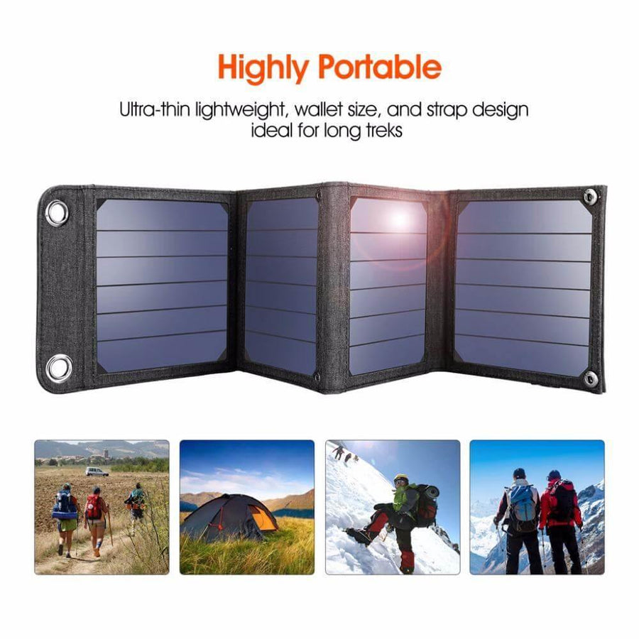 14W Portable Solar Panels 5V 2.1A USB - Image 5
