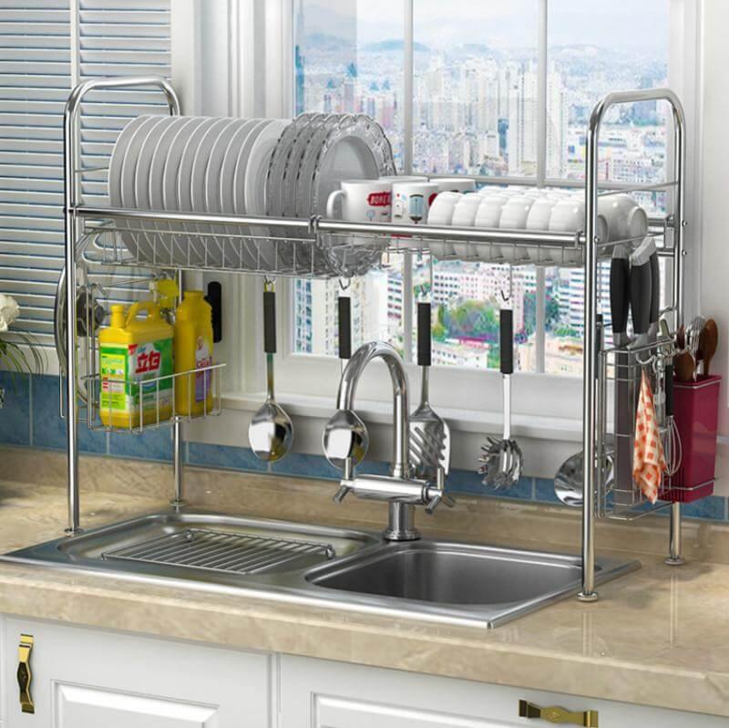 Stainless Steel Dish Rack Organizer - Image 0