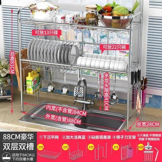 Stainless Steel Dish Rack Organizer - Image 22