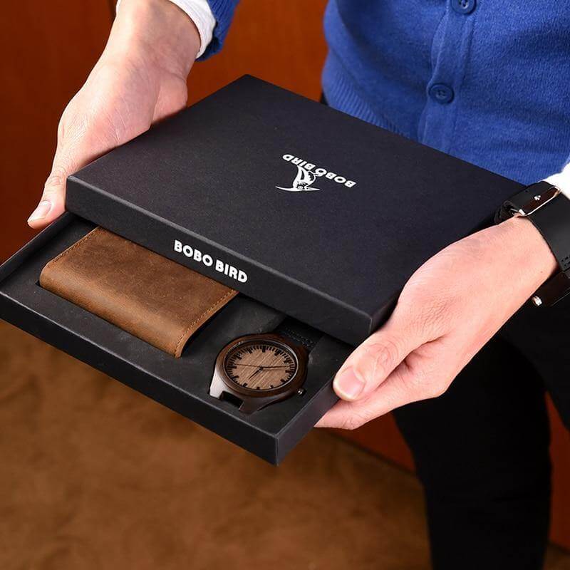 Personalized Men Watch and Wallet Gift Set - Image 1