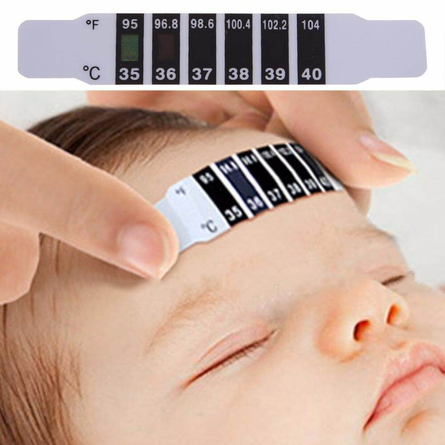 10Pcs Baby Forehead Strip Head Thermometer - Image 1
