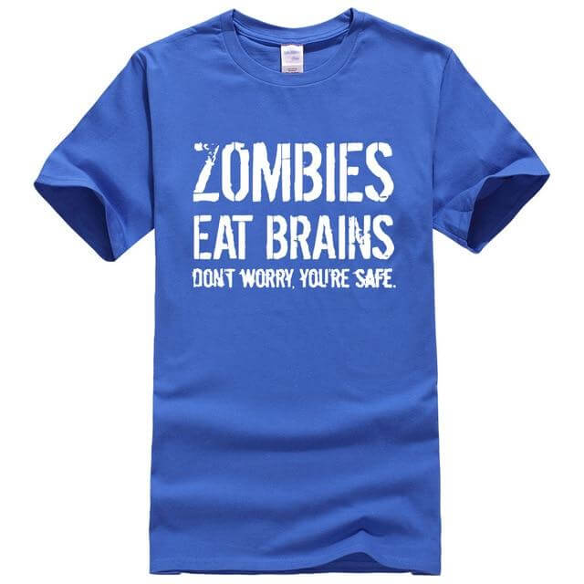 Zombies Eat Brains Funny T-shirt - Image 21