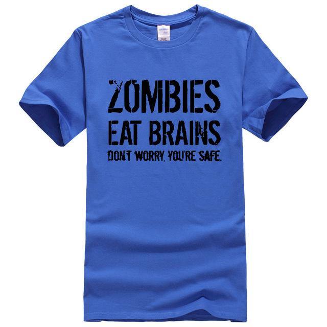 Zombies Eat Brains Funny T-shirt - Image 17