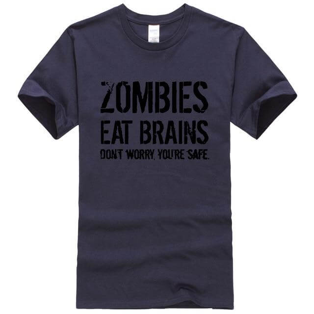 Zombies Eat Brains Funny T-shirt - Image 6
