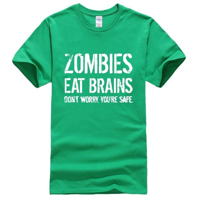 Zombies Eat Brains Funny T-shirt - Image 7