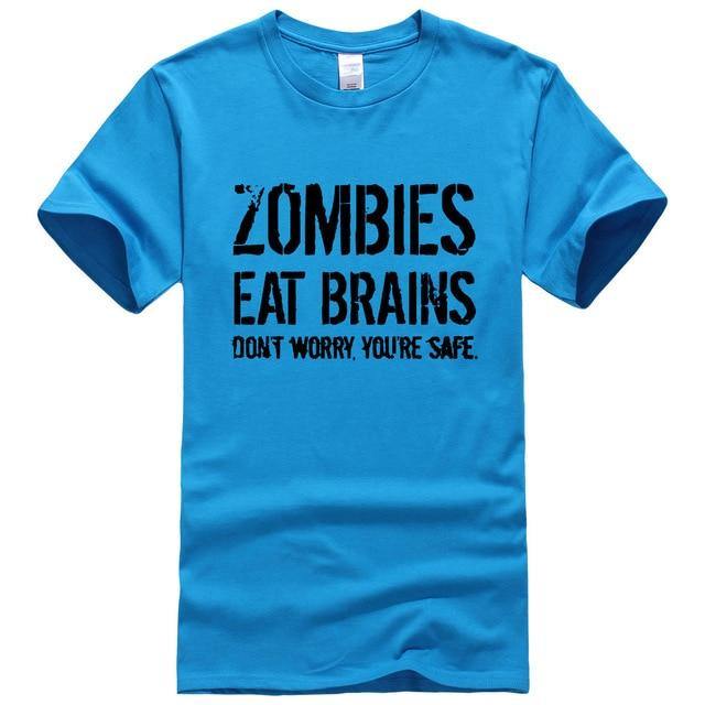 Zombies Eat Brains Funny T-shirt - Image 11