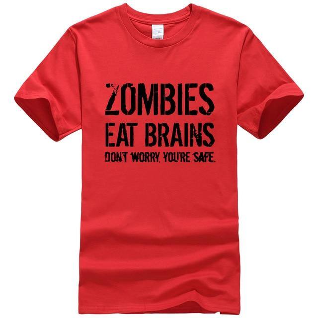 Zombies Eat Brains Funny T-shirt - Image 19