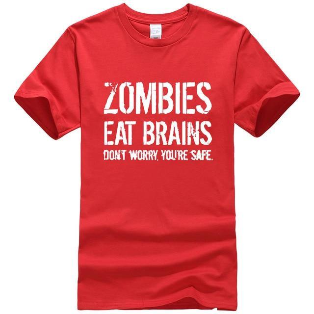 Zombies Eat Brains Funny T-shirt - Image 18
