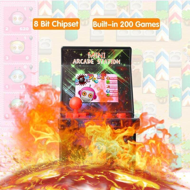 8-Bit Mini Arcade Games WITH Built-in 200 Classic Games - Image 1