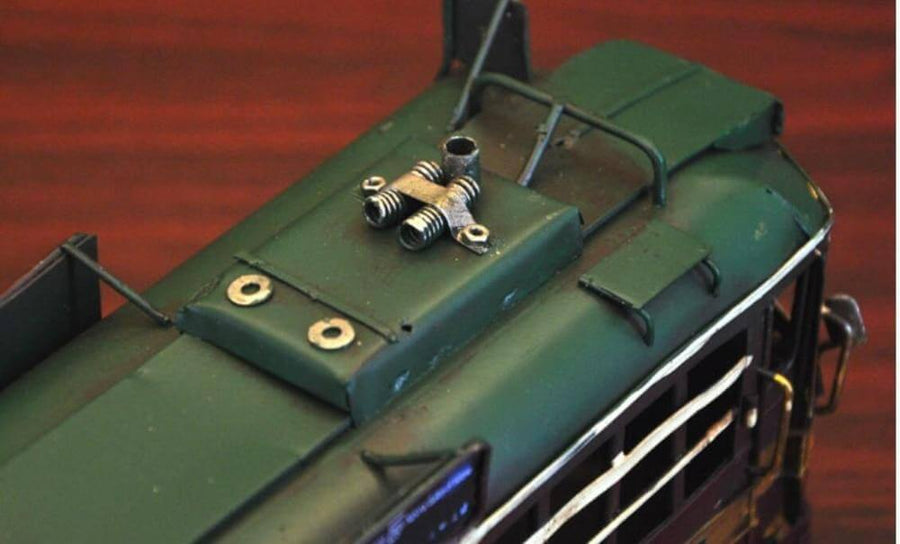 Creative Unique Handmade Vintage Iron Tram Decoration - Image 1